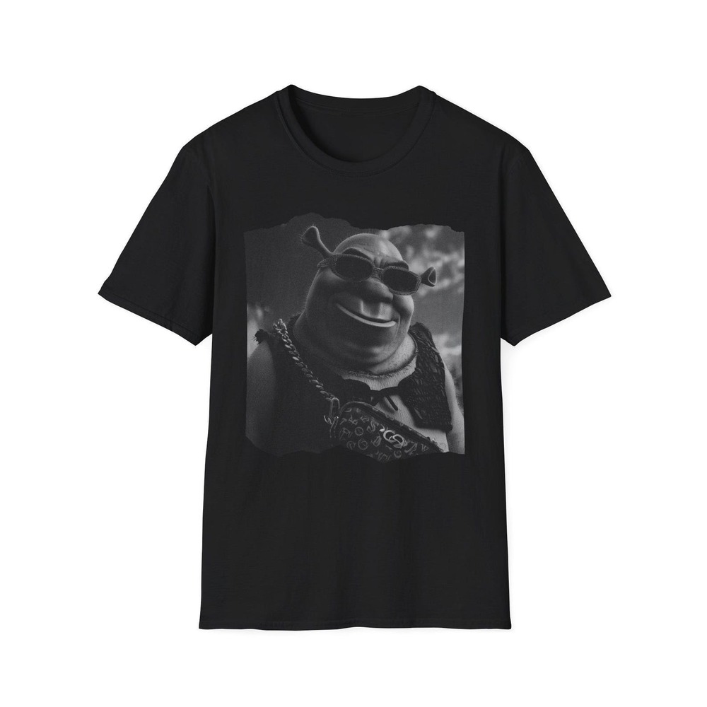 Shrek With Drip Unisex Softstyle T-Shirt, Shrek Tee